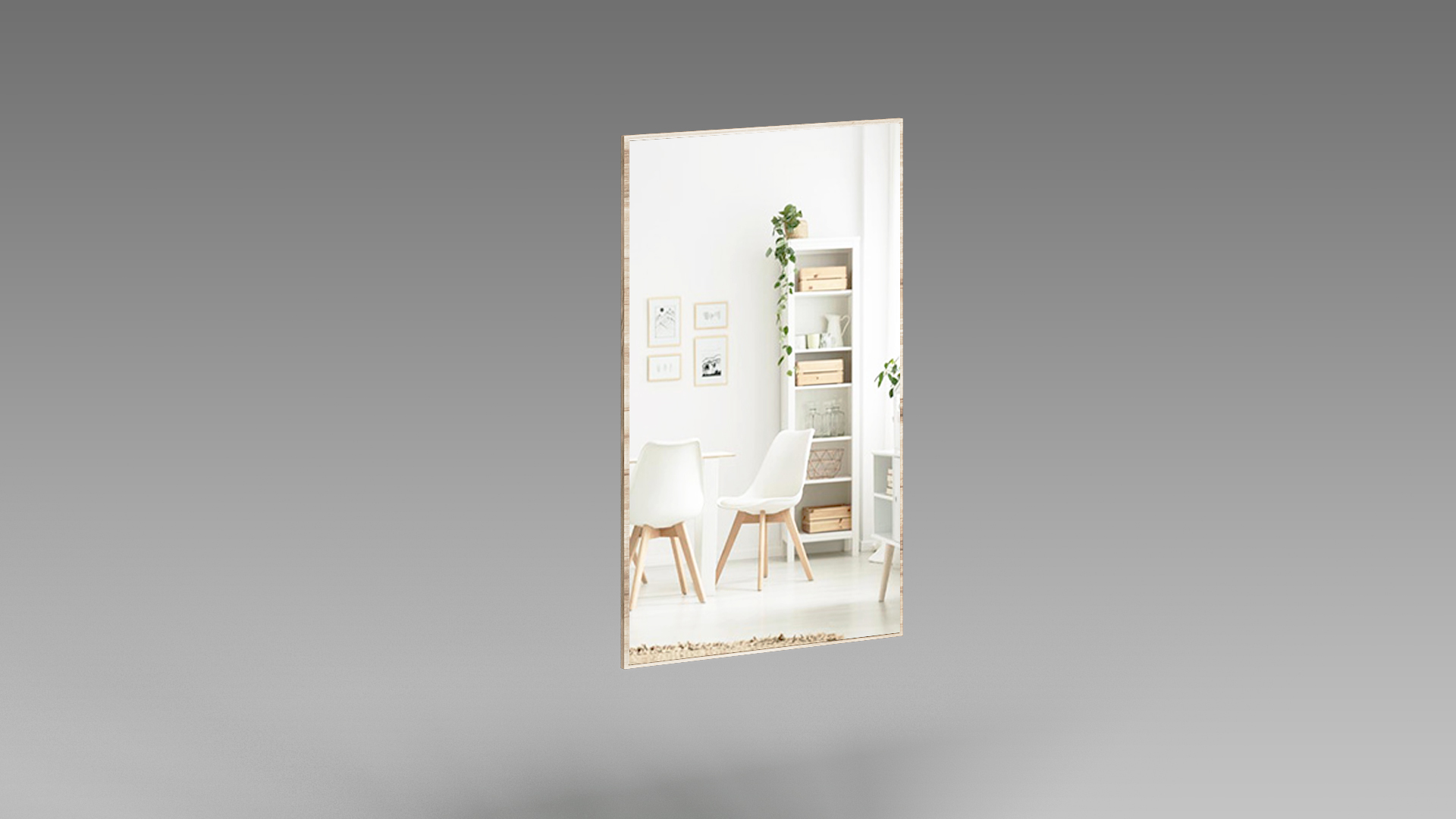 QazNord Норд Зеркало 738 №48 (QazNord Норд Зеркало 738 №48 Nord48white Белый)