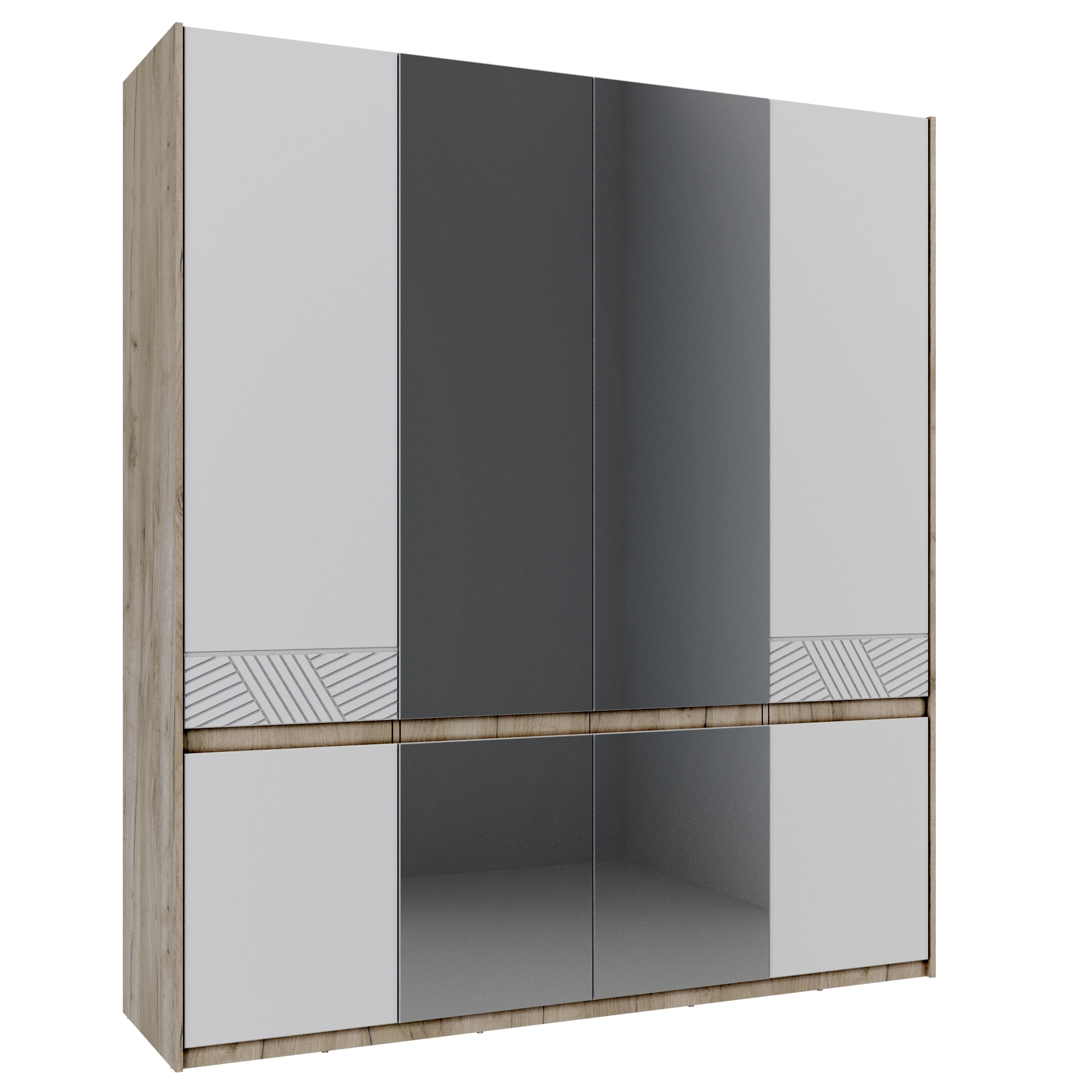 QazNord Норд  шкаф с зеркалом 2044 №43