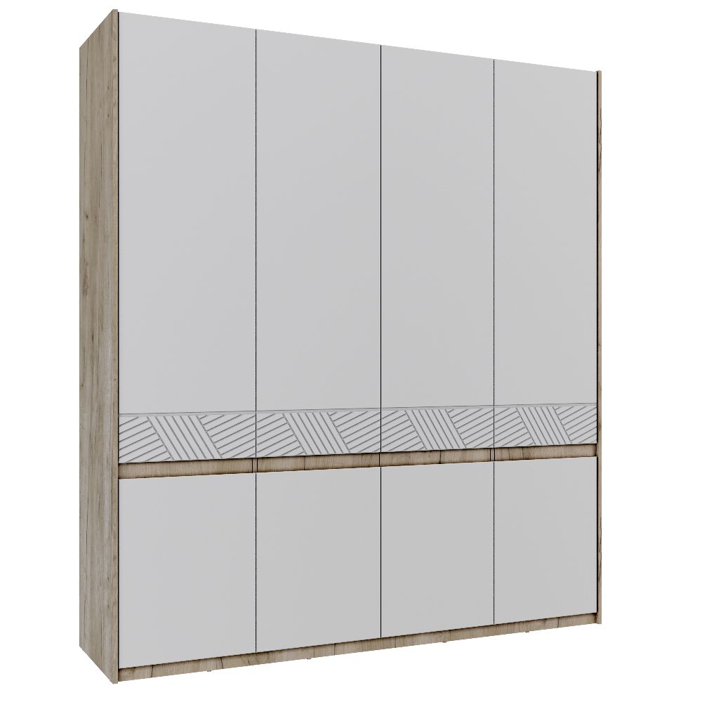 QazNord Норд  шкаф 2044 №42 (QazNord Норд  шкаф 2044 №42 Nord42white Белый)